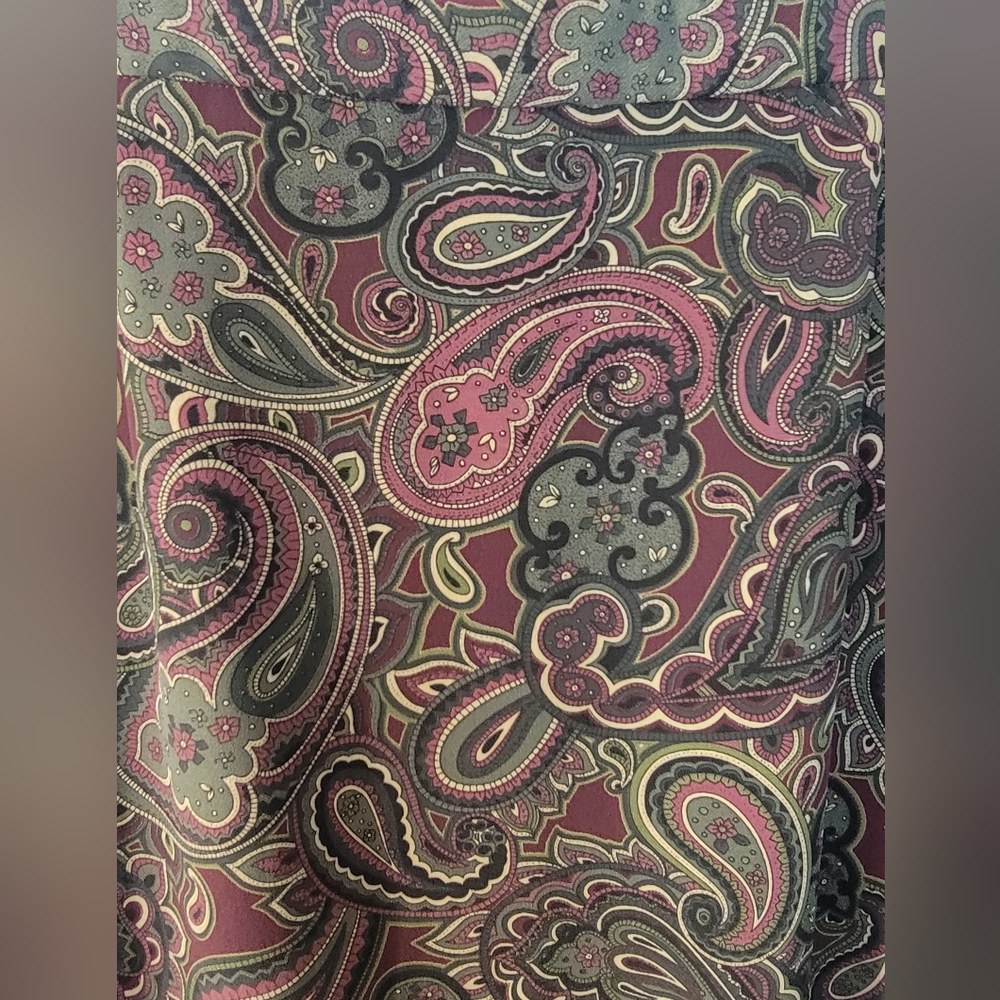 Vintage Pendleton Multicolor Paisley A-Line Skirt Size 6 - Picture 3 of 9